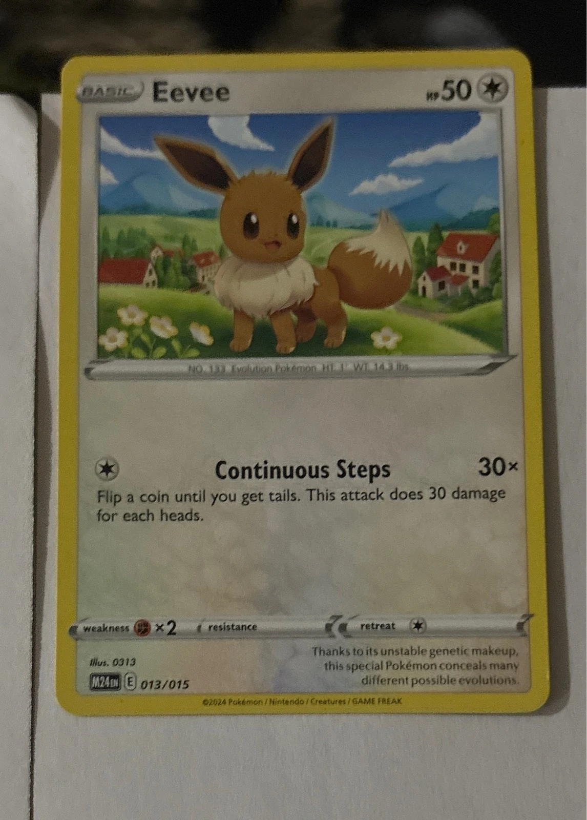 Eevee - McDonald's Pokémon Match Battle 2024 #013/015