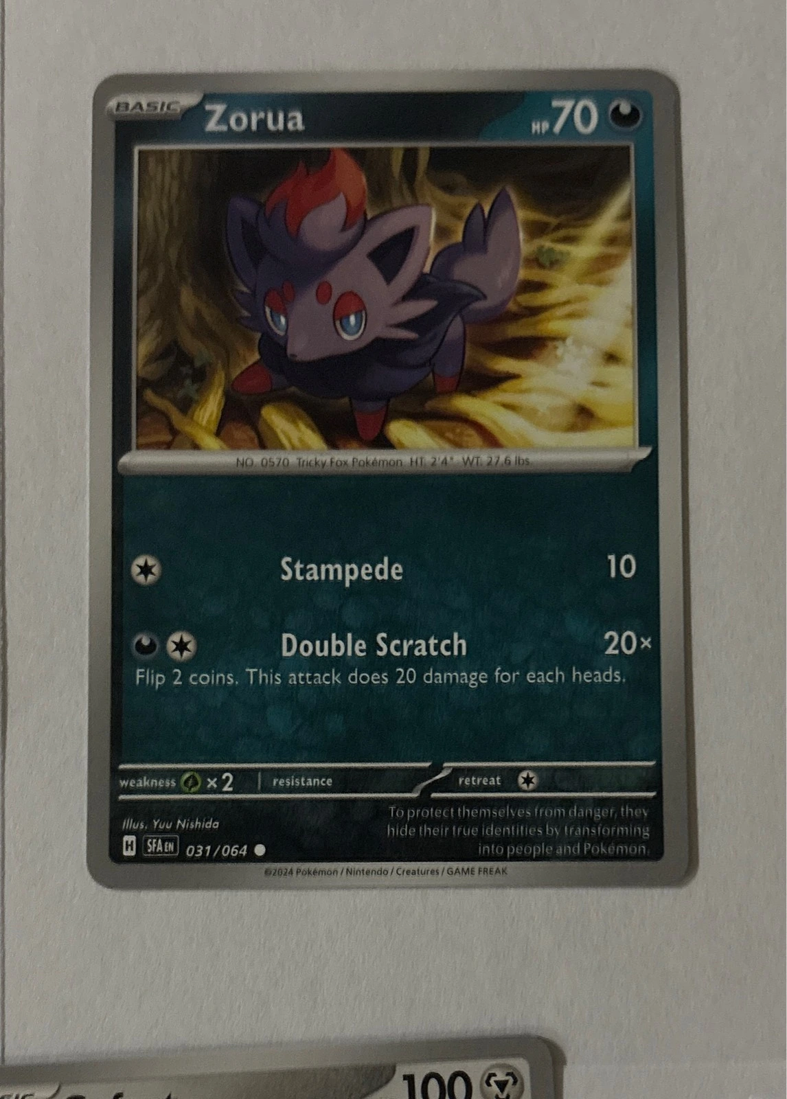 Zorua - Shrouded Fable #031/064
