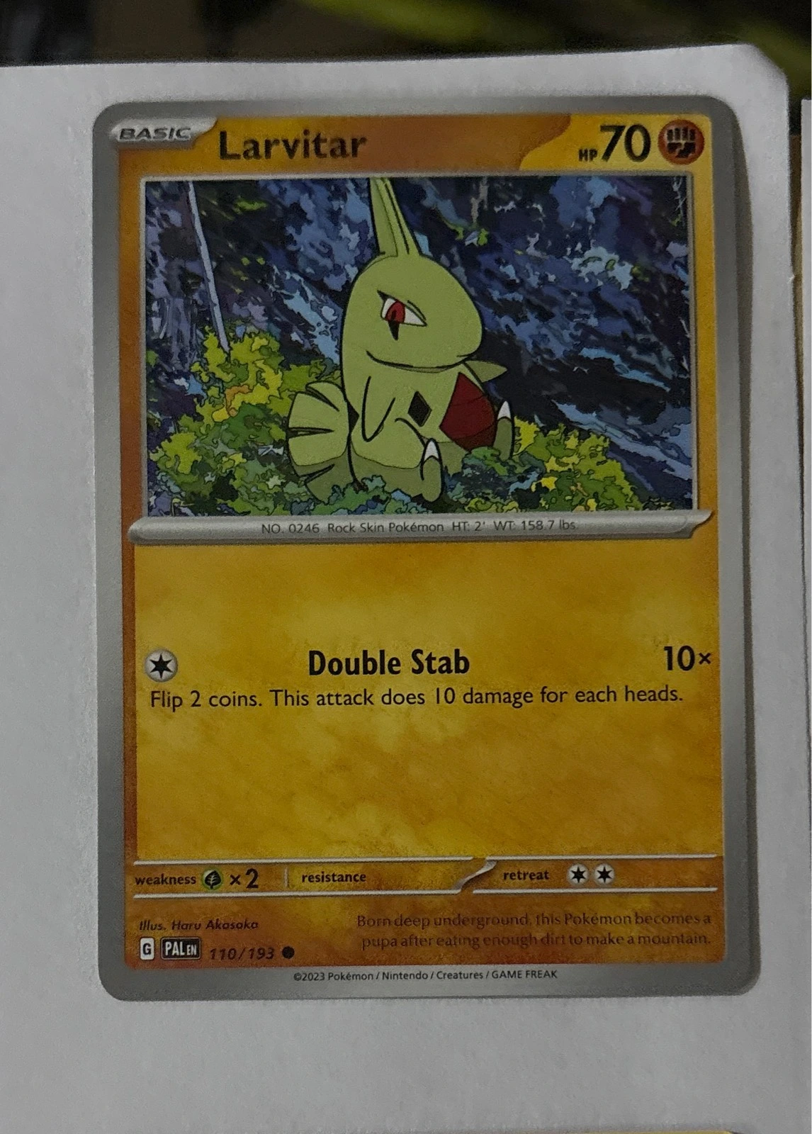 Larvitar - Paldea Evolved #110/193