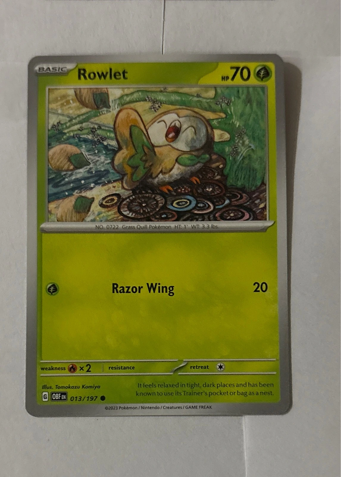 Rowlet - Obsidian Flames #013/197