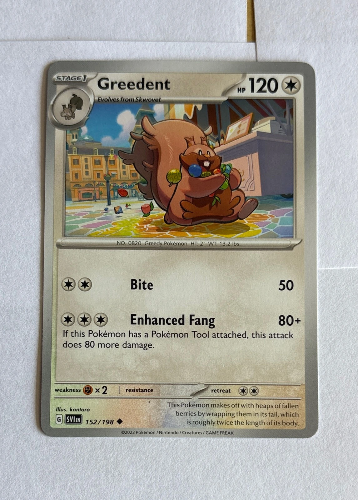 Greedent - Scarlet & Violet #152/198