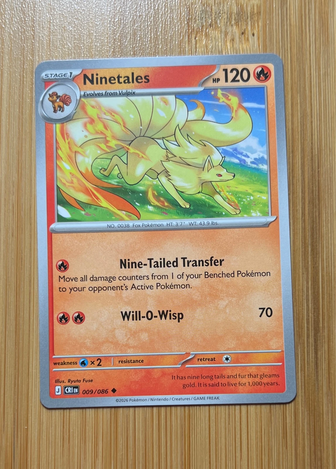 Ninetales - Pokémon Chaos Rising #009/086