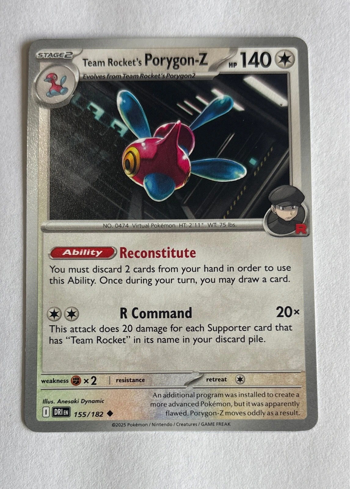 Team Rocket's Porygon-Z - Destined Rivals #155/182