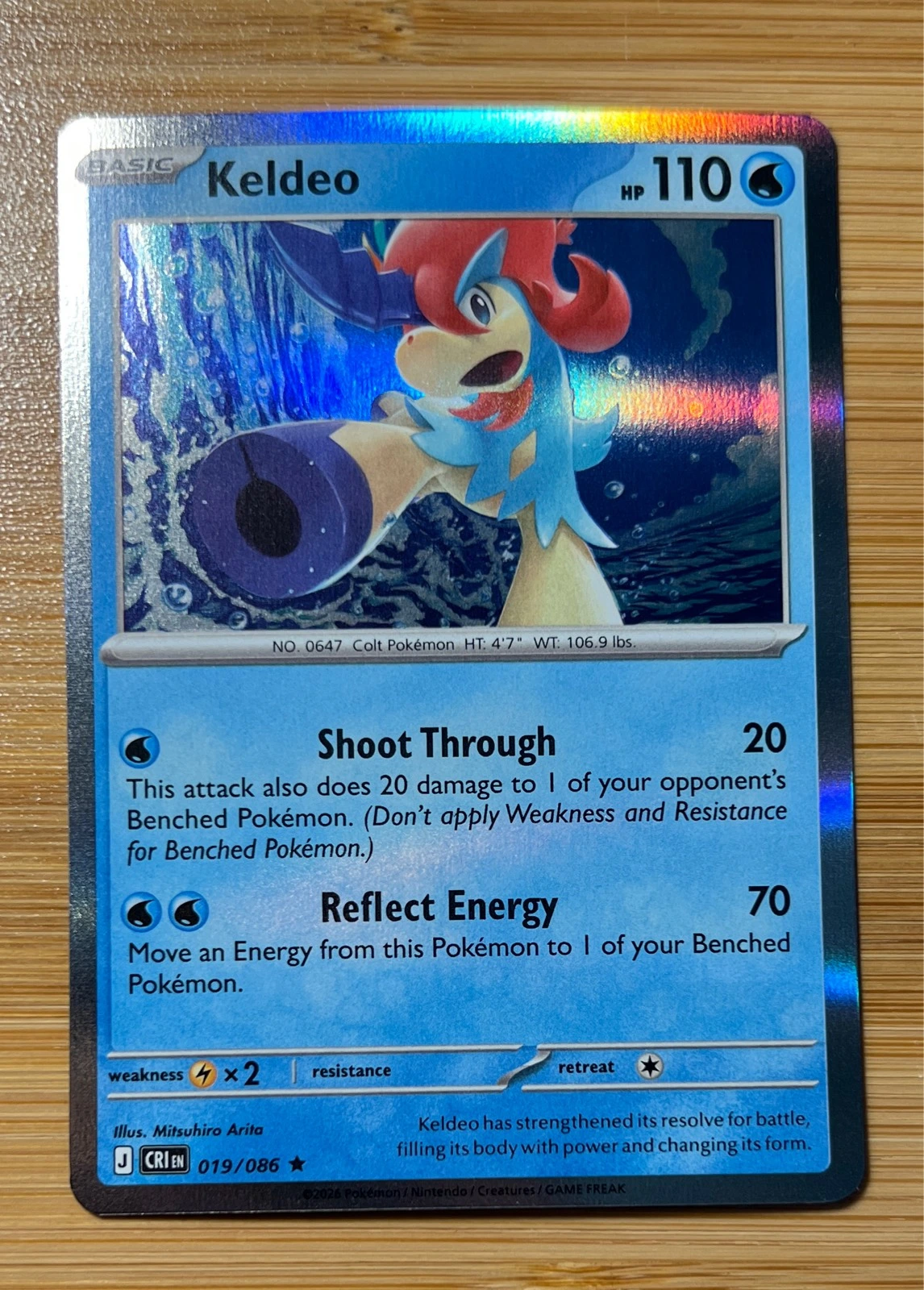Keldeo - Pokémon Chaos Rising #019/086