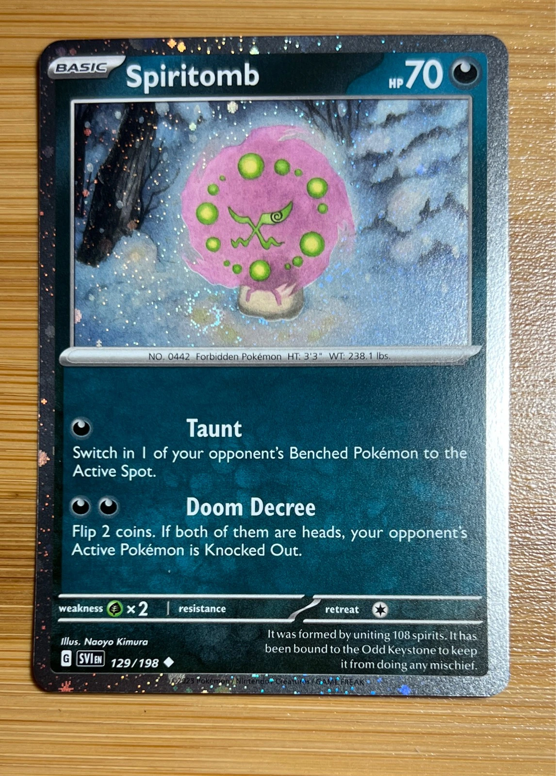Spiritomb - Scarlet & Violet #129/198
