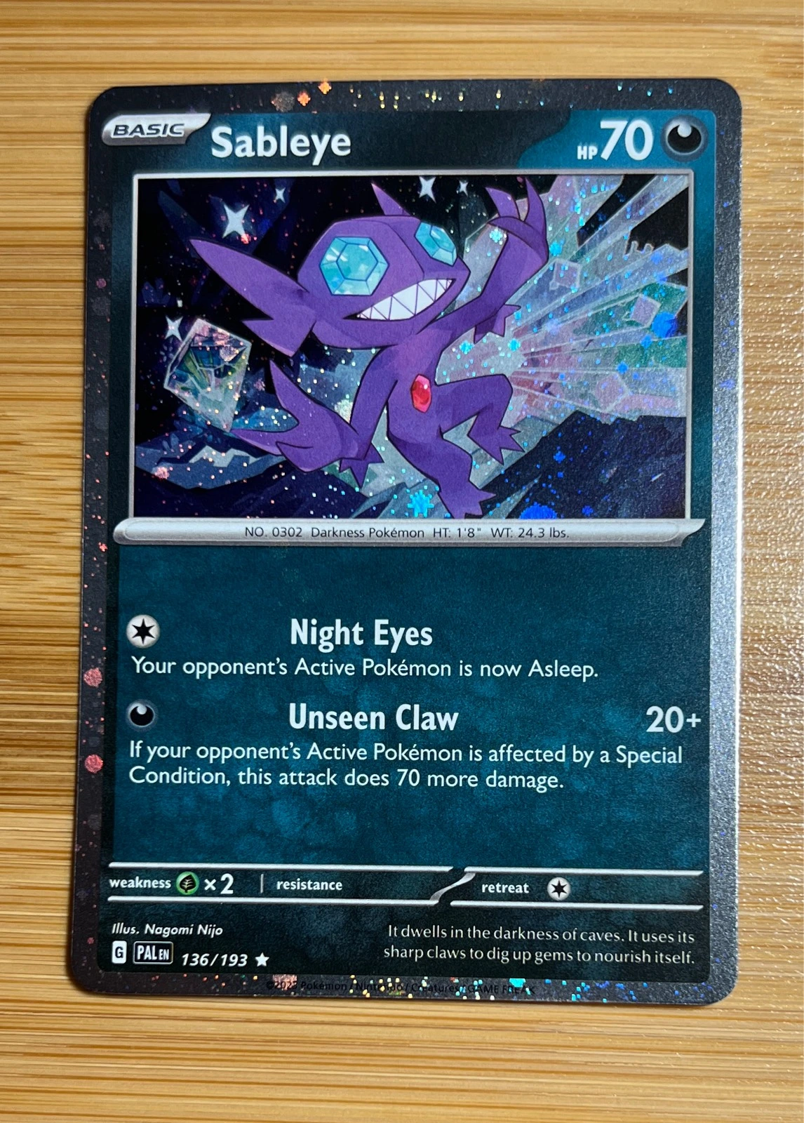 Sableye - Paldea Evolved #136/193