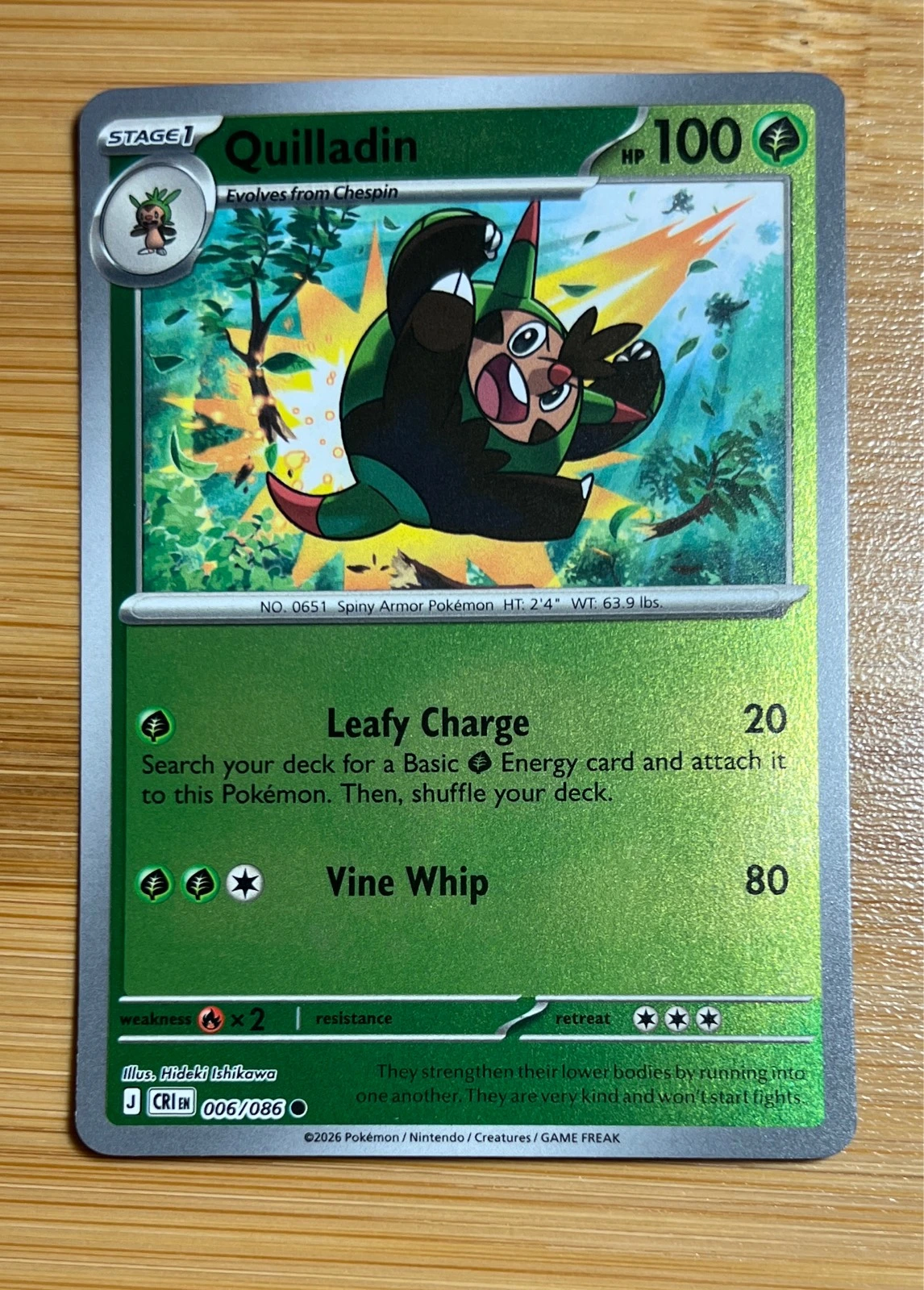 Quilladin - Pokémon Chaos Rising #006/086
