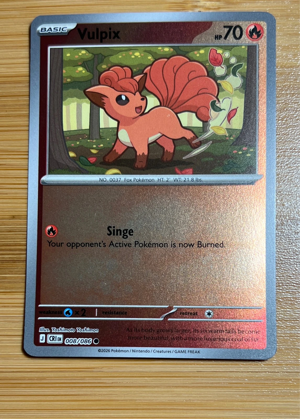 Vulpix - Pokémon Chaos Rising #008/086