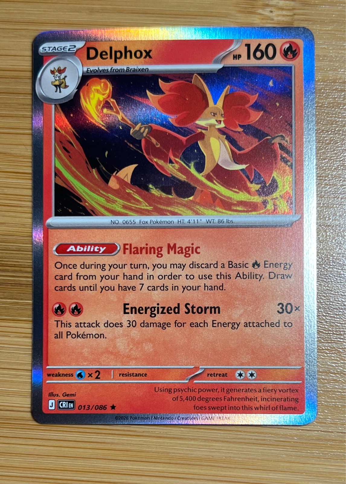 Delphox - Pokémon Chaos Rising #013/086