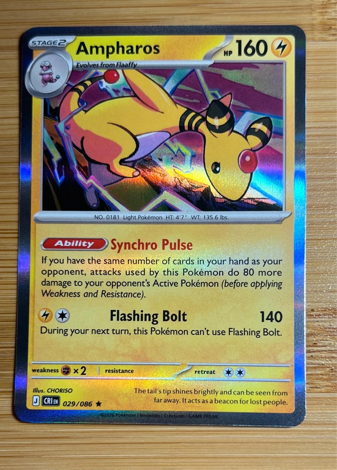 Ampharos - Pokémon Chaos Rising #029/086
