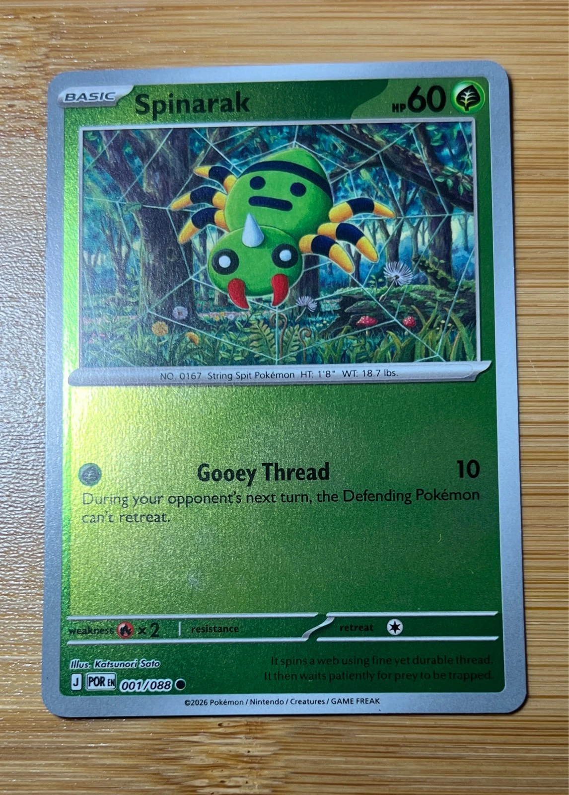 Spinarak - Pokémon Perfect Order #001/088