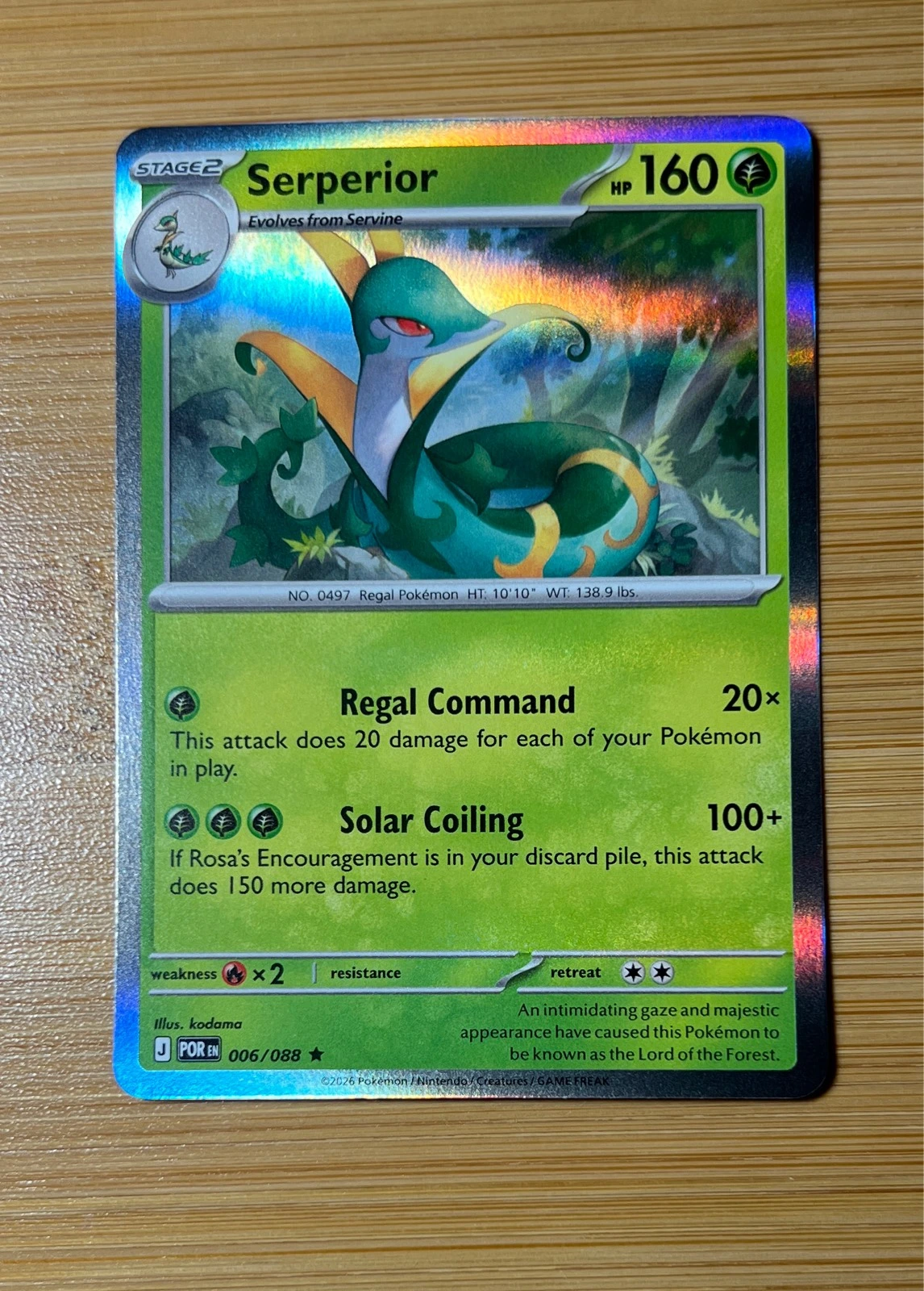 Serperior - Pokémon Perfect Order #006/088