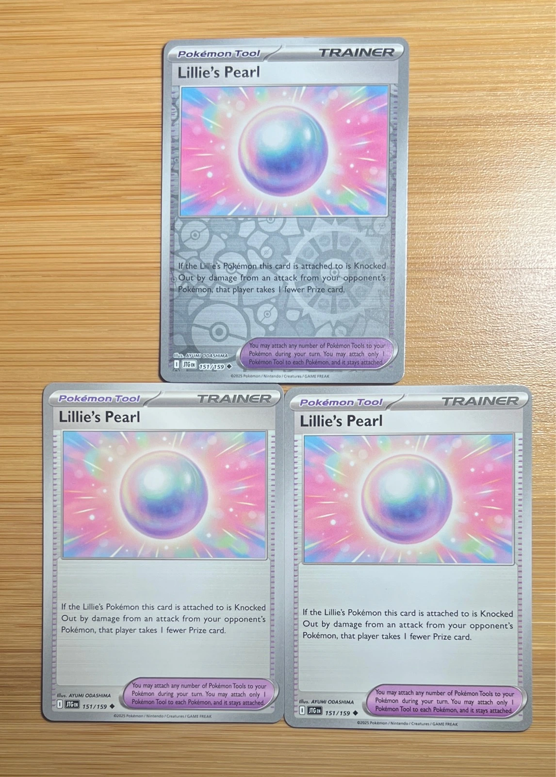 Lillie's Pearl 1x Holo 2x Normal - JTG #151/159