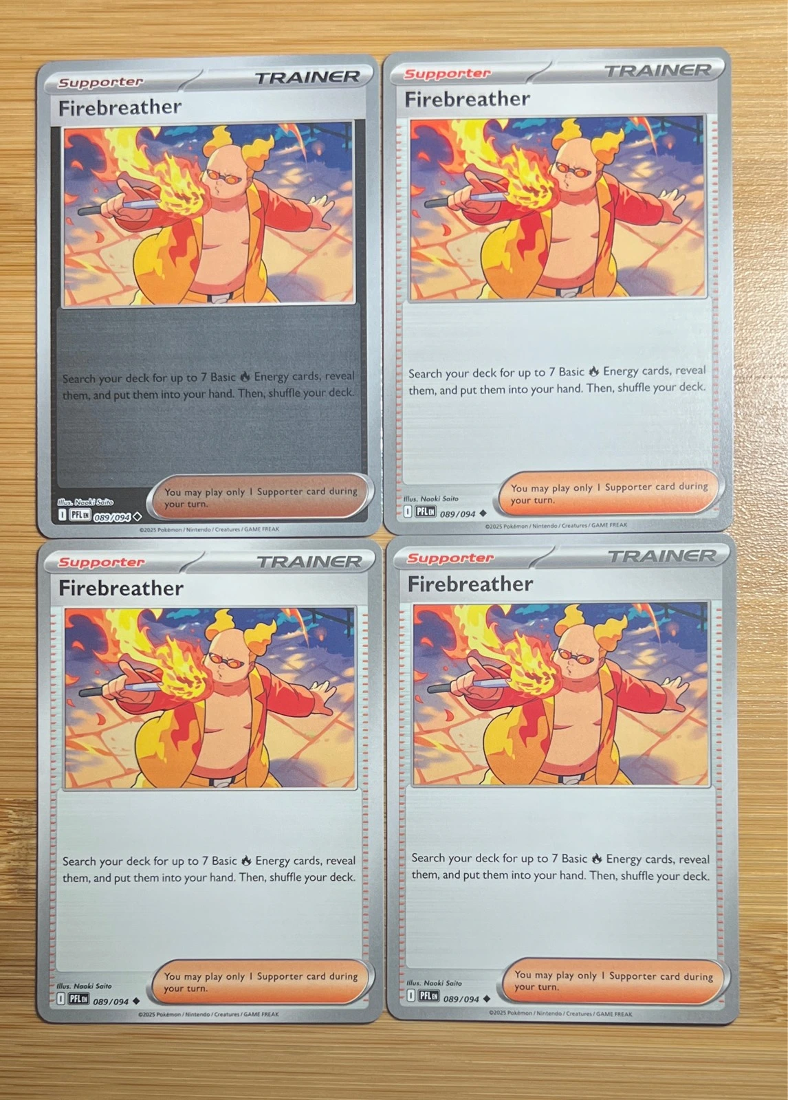 Firebreather 1x Reverse 3x Normal - Pokémon Phantasmal Flames #089/094
