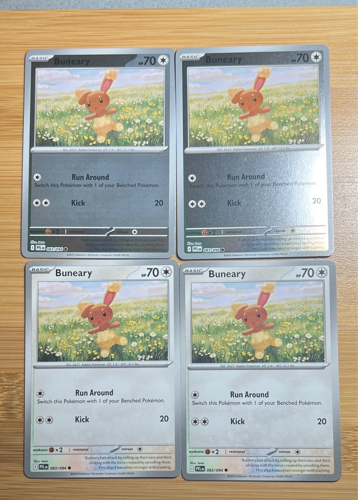 Buneary 2x Reverse 2x Normal - Pokémon Phantasmal Flames #083/094
