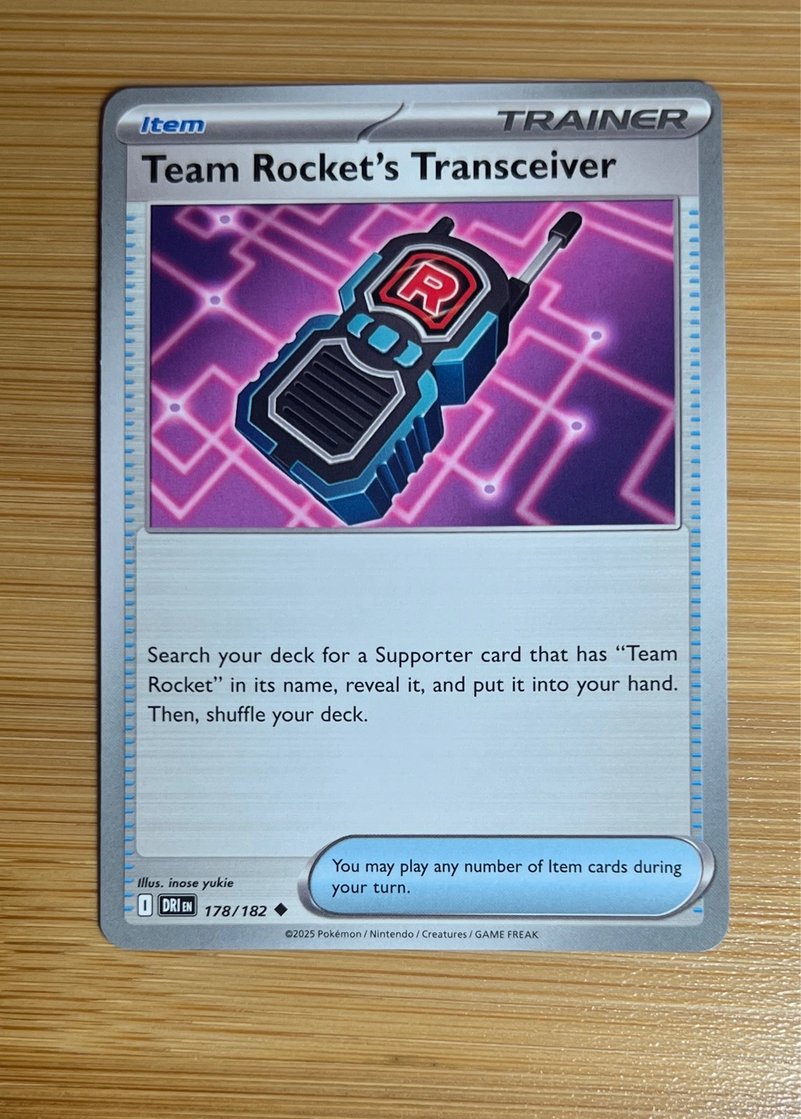 Team Rocket's Transceiver - Pokémon Destined Rivals #178/182