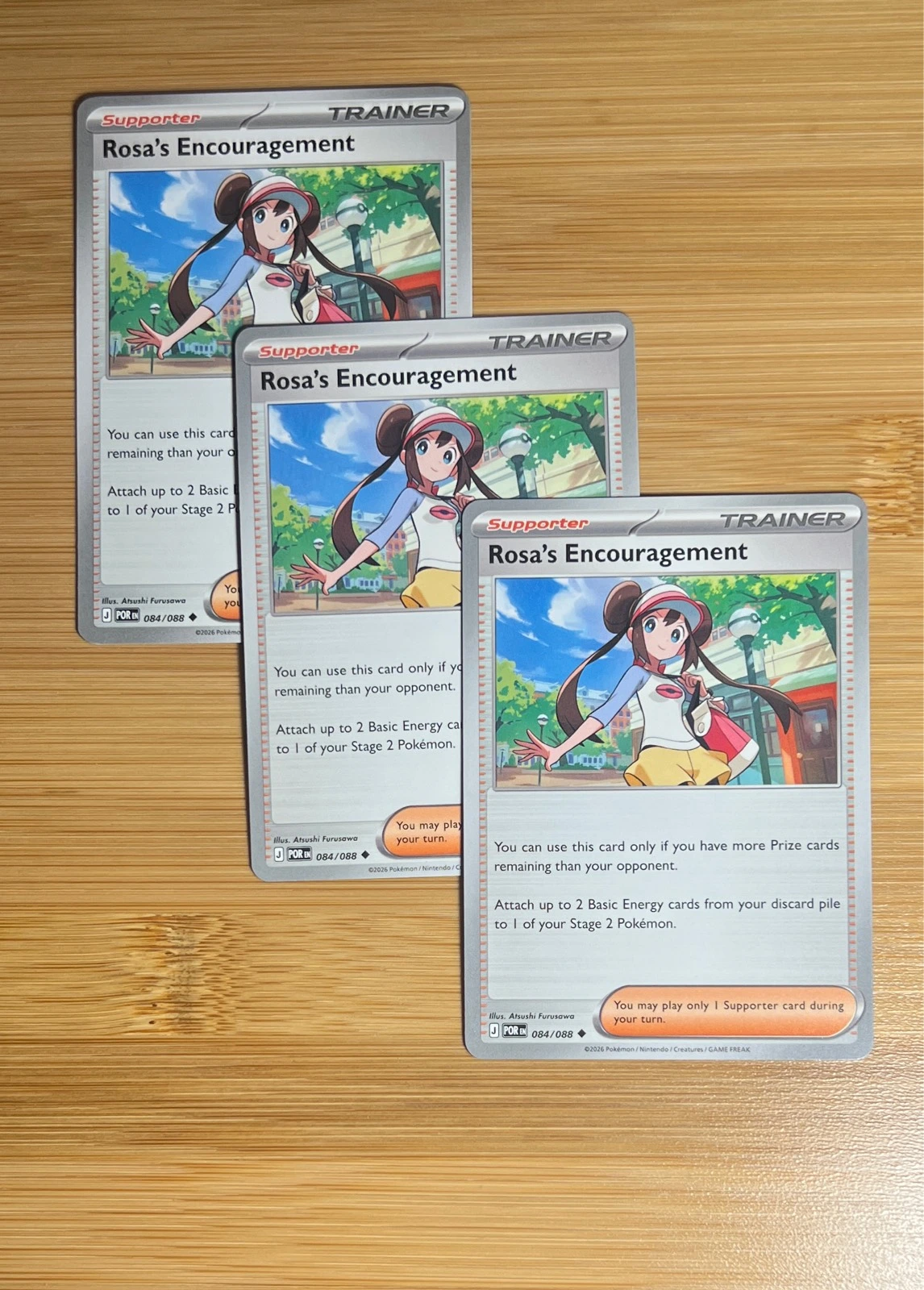 Rosa's Encouragement 3x - Pokémon Perfect Order #084/088