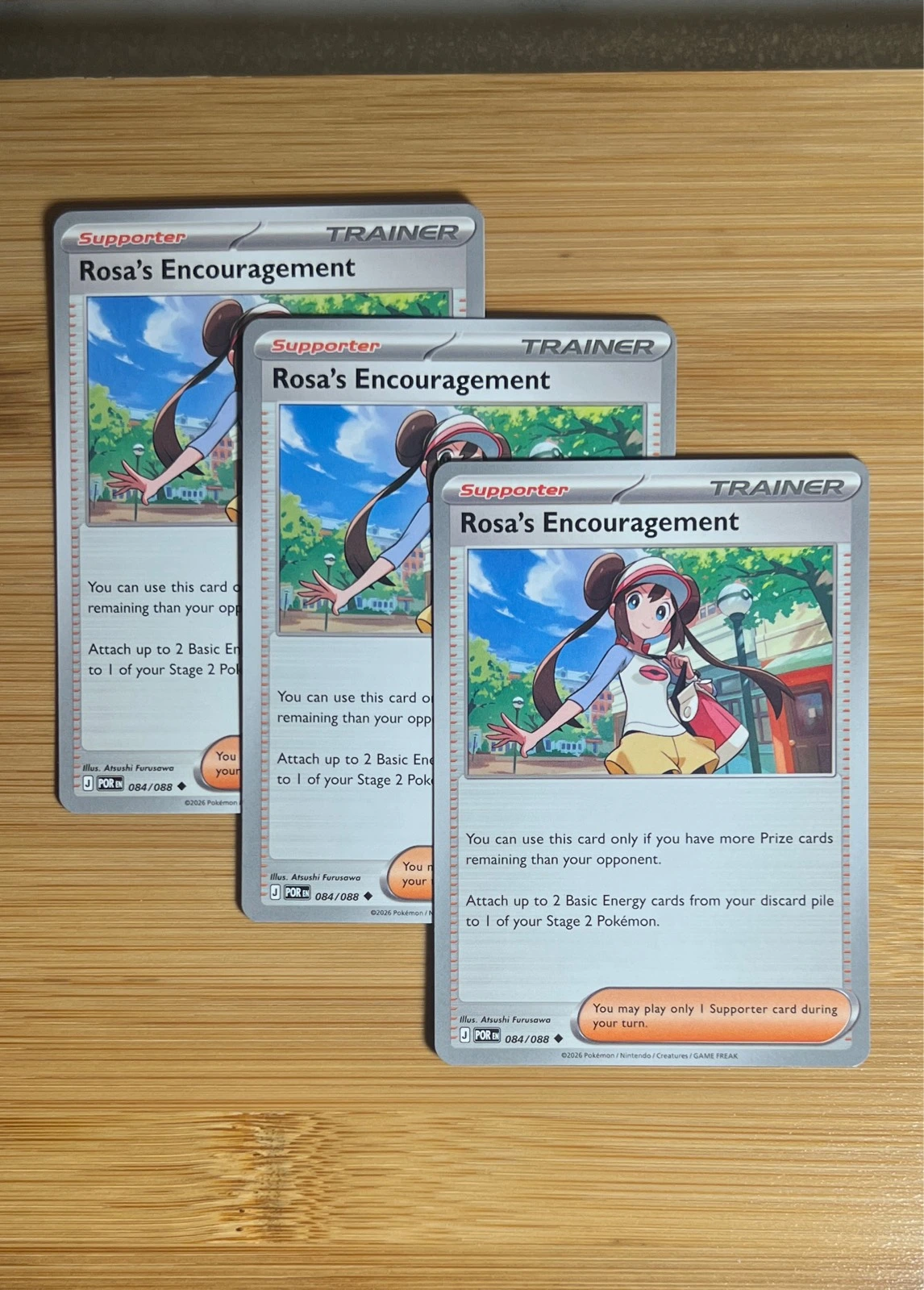 Rosa's Encouragement 3x - Pokémon Perfect Order #084/088