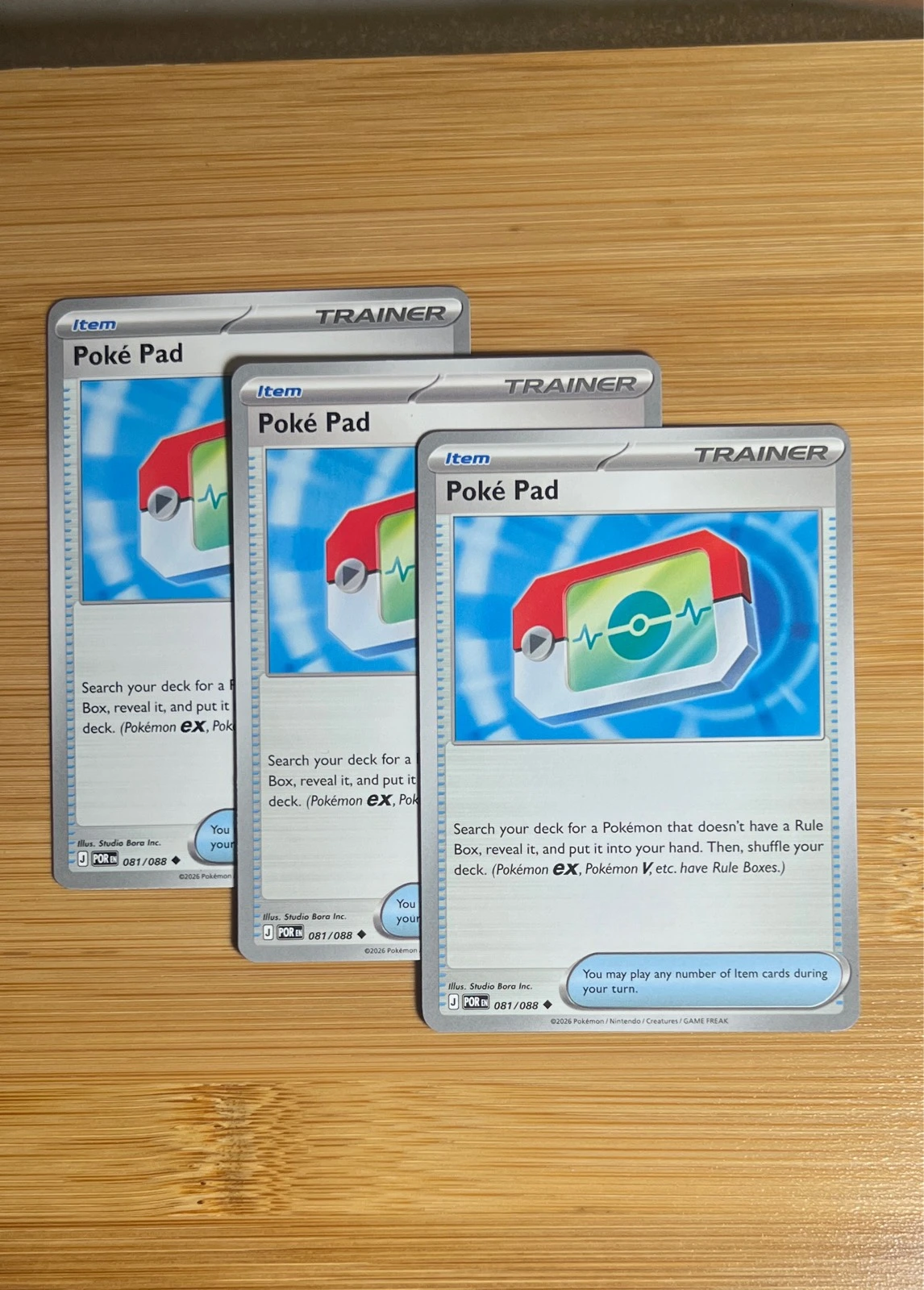 Poké Pad 3x - Pokémon Perfect Order #081/088