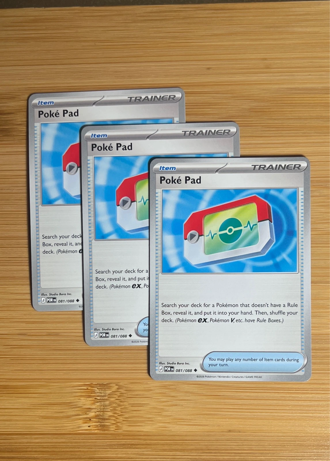 Poké Pad 3x - Pokémon Perfect Order #081/088