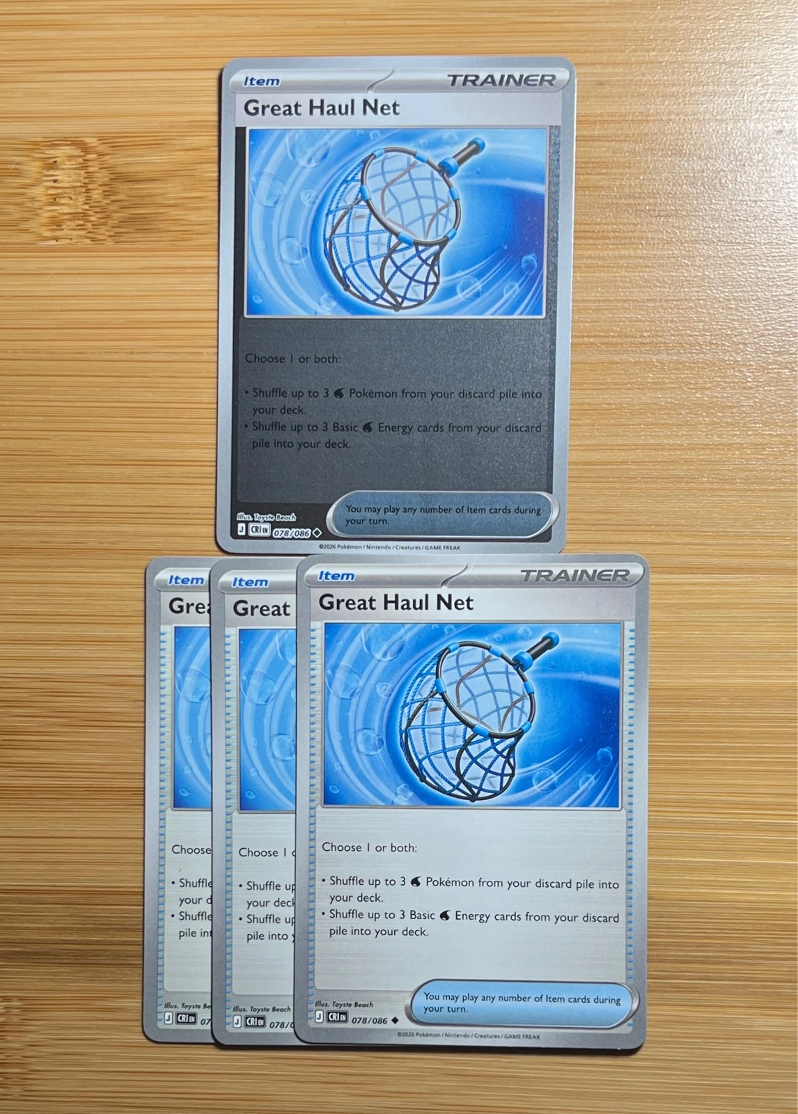 Great Haul Net 1x Reverse 3x Normal - Pokémon Chaos Rising #078/086