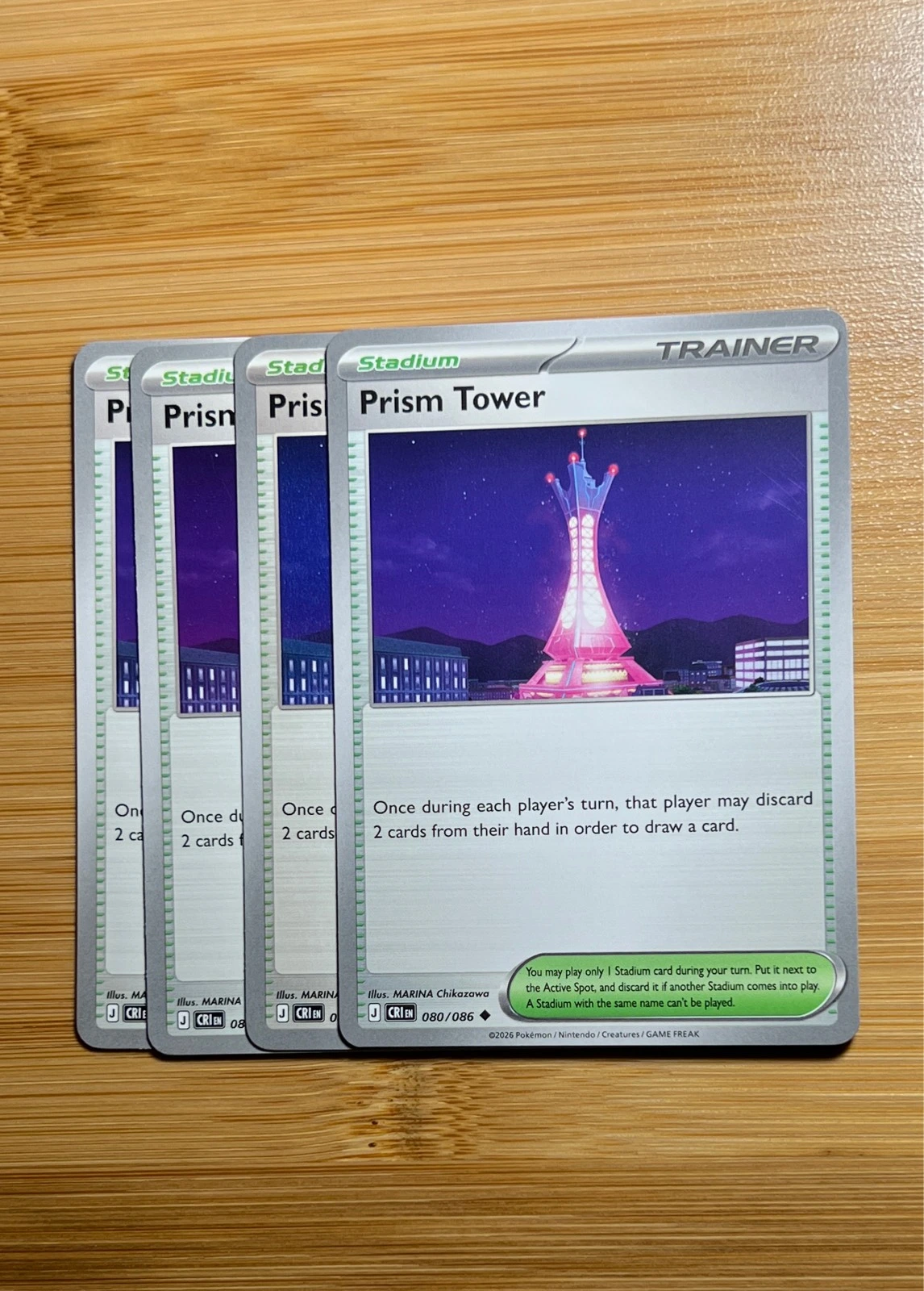 Prism Tower 4x - Pokémon TCG: Scarlet & Violet—Prismatic Evolutions #080/086