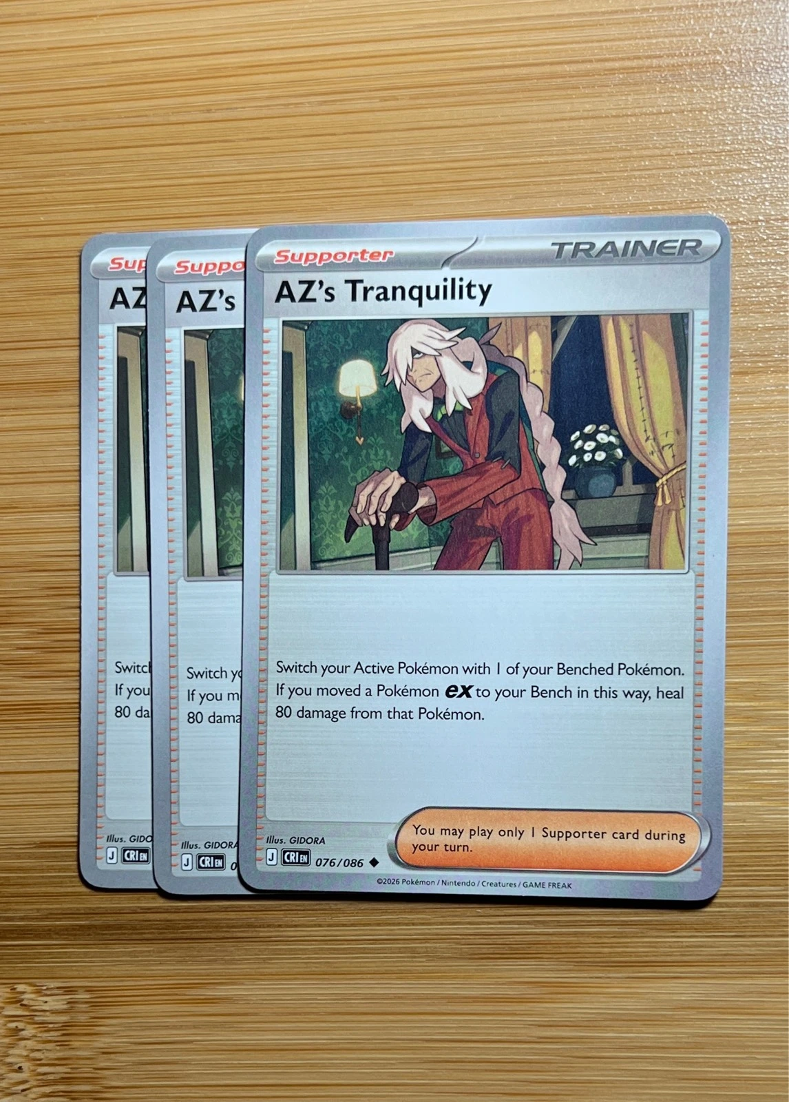 AZ's Tranquility 3x - Pokémon Chaos Rising #076/086