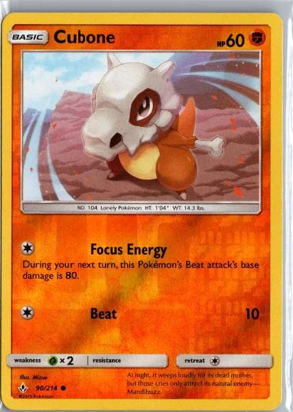 Cubone - Unbroken Bonds #90/214