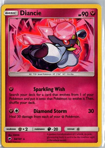 Diancie - Burning Shadows #94/147