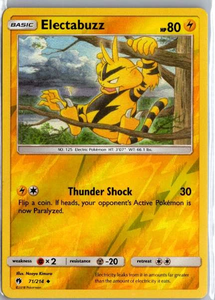 Electabuzz - Lost Thunder #71/214