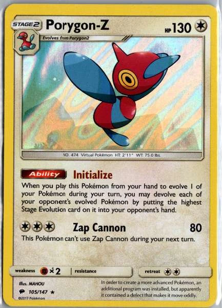 Porygon-Z - Burning Shadows #105/147