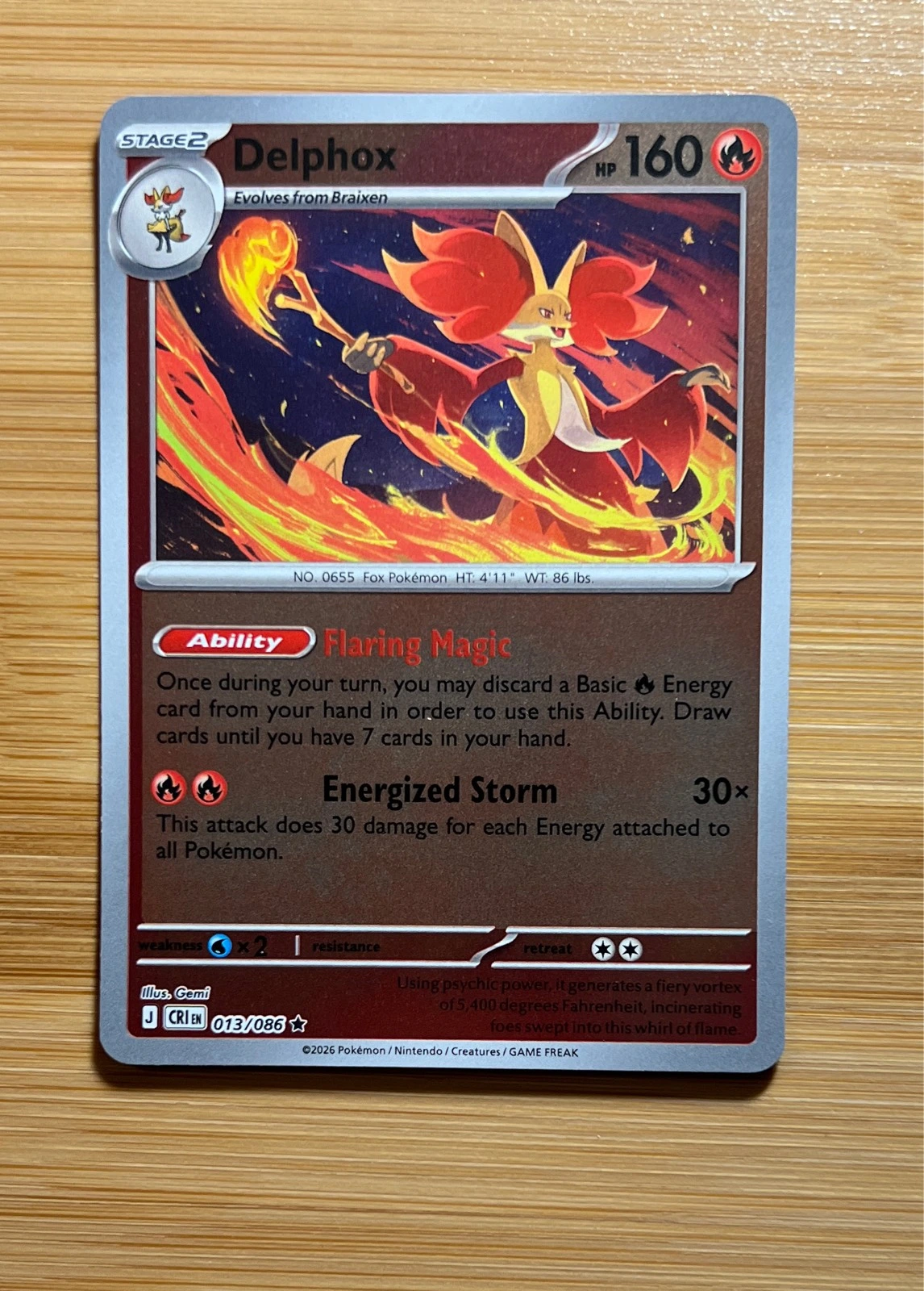 Delphox - Pokémon Chaos Rising #013/086