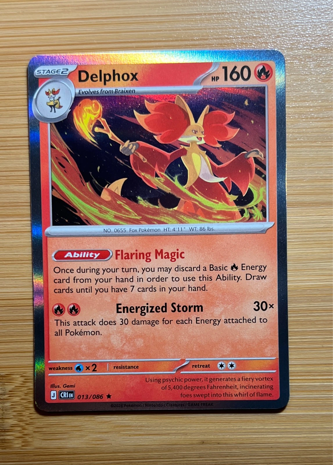 Delphox - Pokémon Chaos Rising #013/086