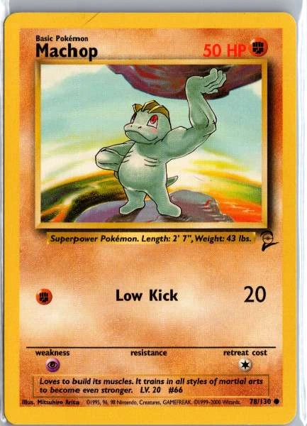 Machop - Base Set 2 #78/130