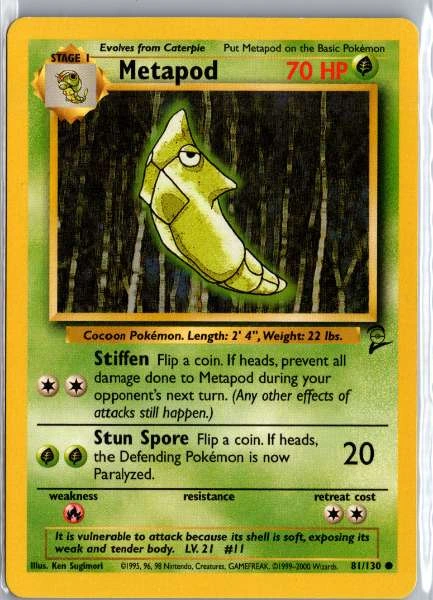 Metapod - Base Set 2 #81/130