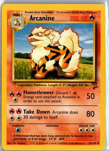 Arcanine - Base Set 2 #33/130