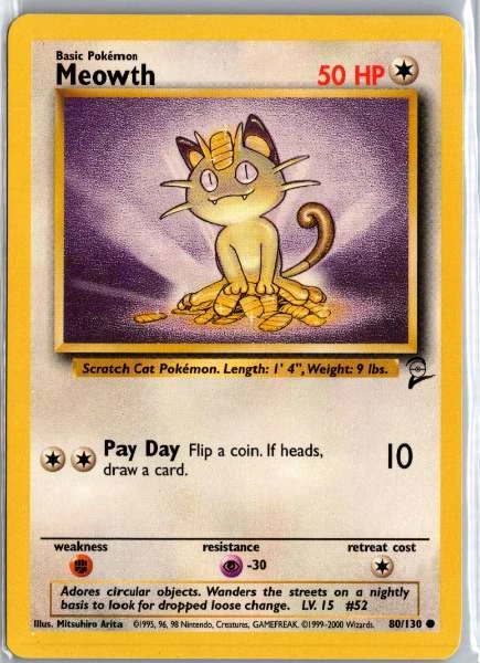 Meowth - Base Set 2 #80/130