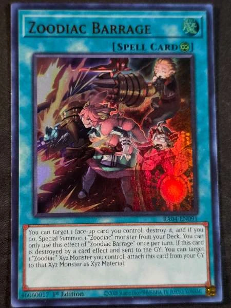 Zoodiac Barrage - 25th Anniversary Rarity Collection #RA04-EN091
