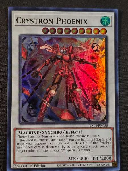 Crystron Phoenix - 25th Anniversary Rarity Collection #RA04-EN058