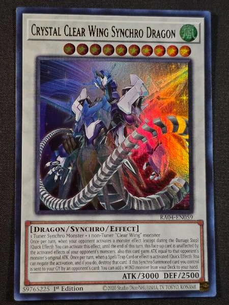 Crystal Clear Wing Synchro Dragon - 25th Anniversary Rarity Collection #RA04-EN059