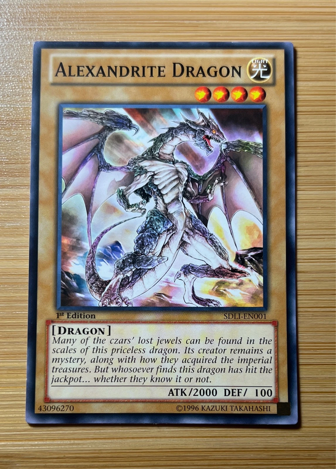 Alexandrite Dragon - Structure Deck: Dragunity Legion #SDLI-EN001
