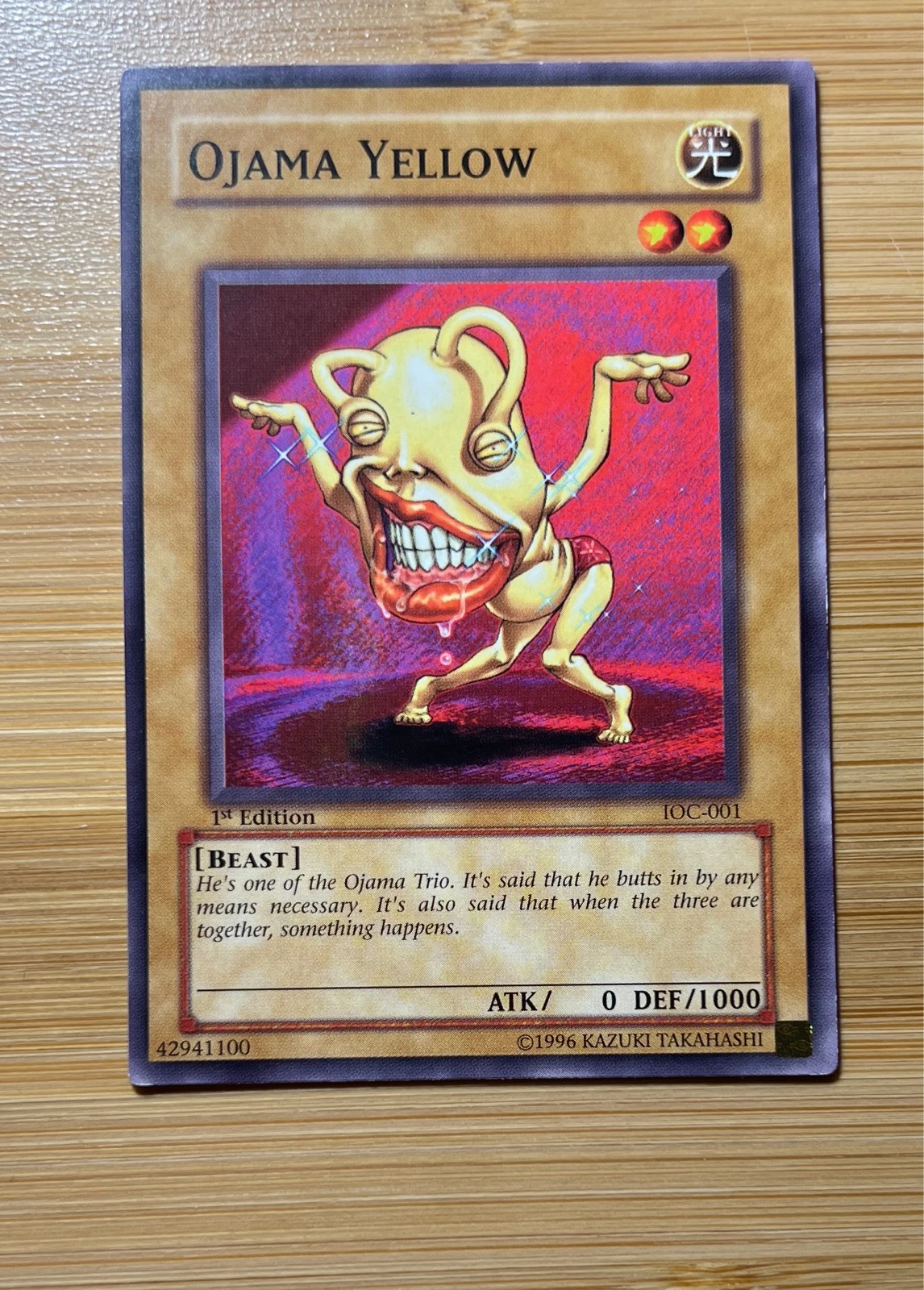 Ojama Yellow - Invasion of Chaos #IOC-001