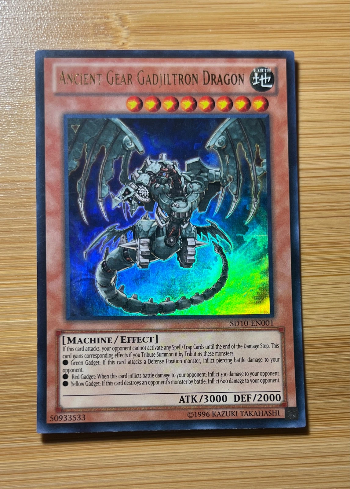 Ancient Gear Gadjiltron Dragon - Machine Re-Volt Structure Deck #SD10-EN001