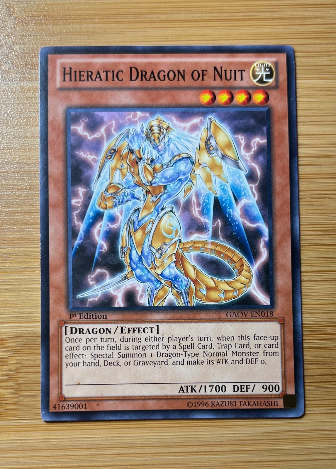 Hieratic Dragon of Nuit - Galactic Overlord #GAOV-EN018