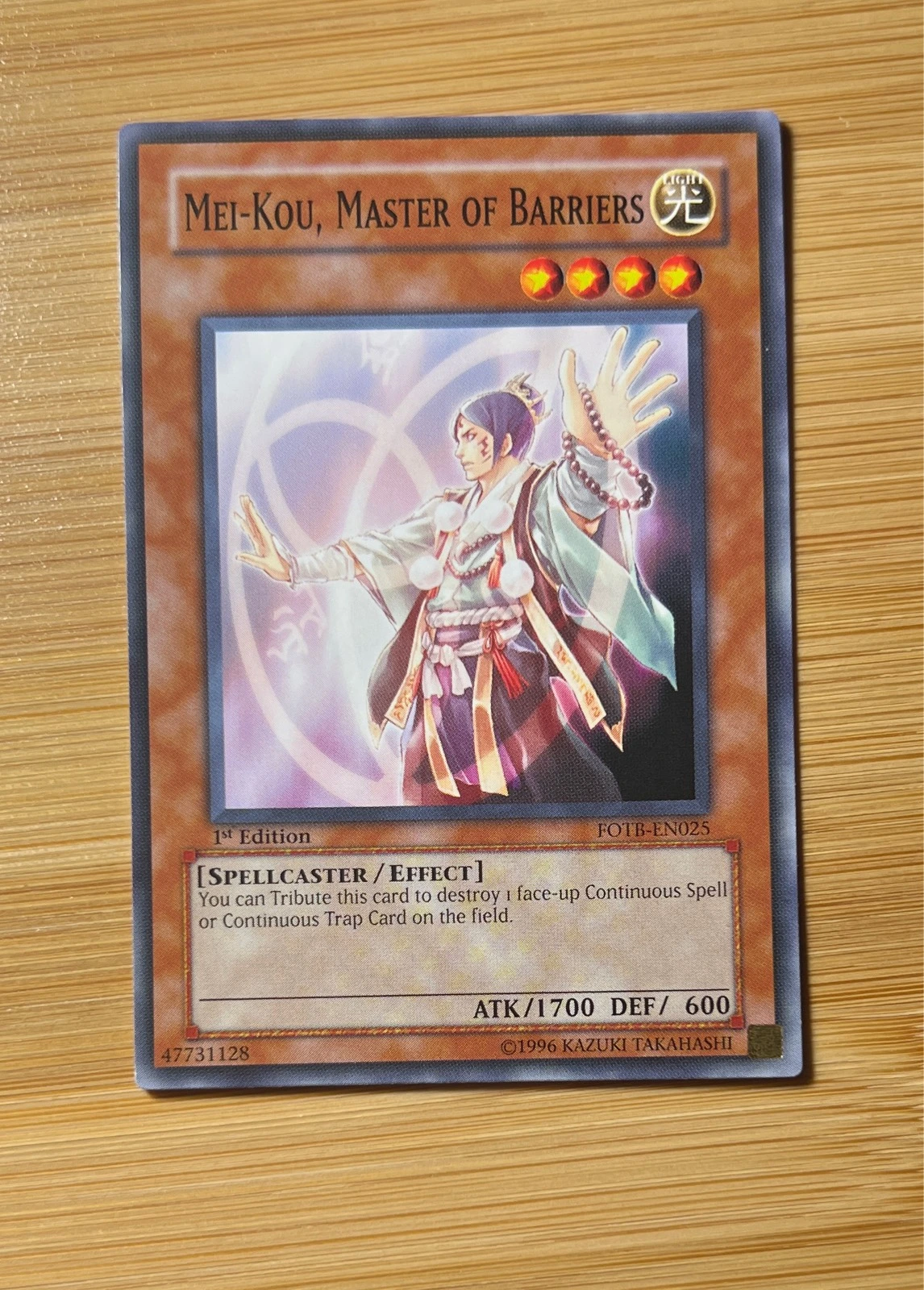 Mei-Kou, Master of Barriers - Pharaonic Guardian #FOTB-EN025