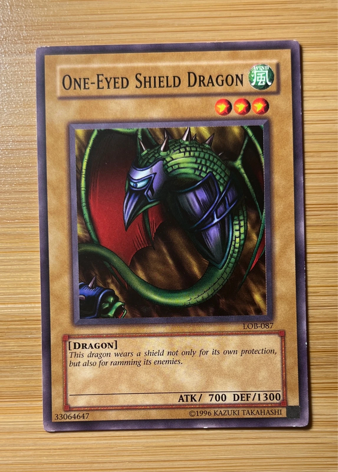 One-Eyed Shield Dragon - Legend of Blue Eyes White Dragon #LOB-087