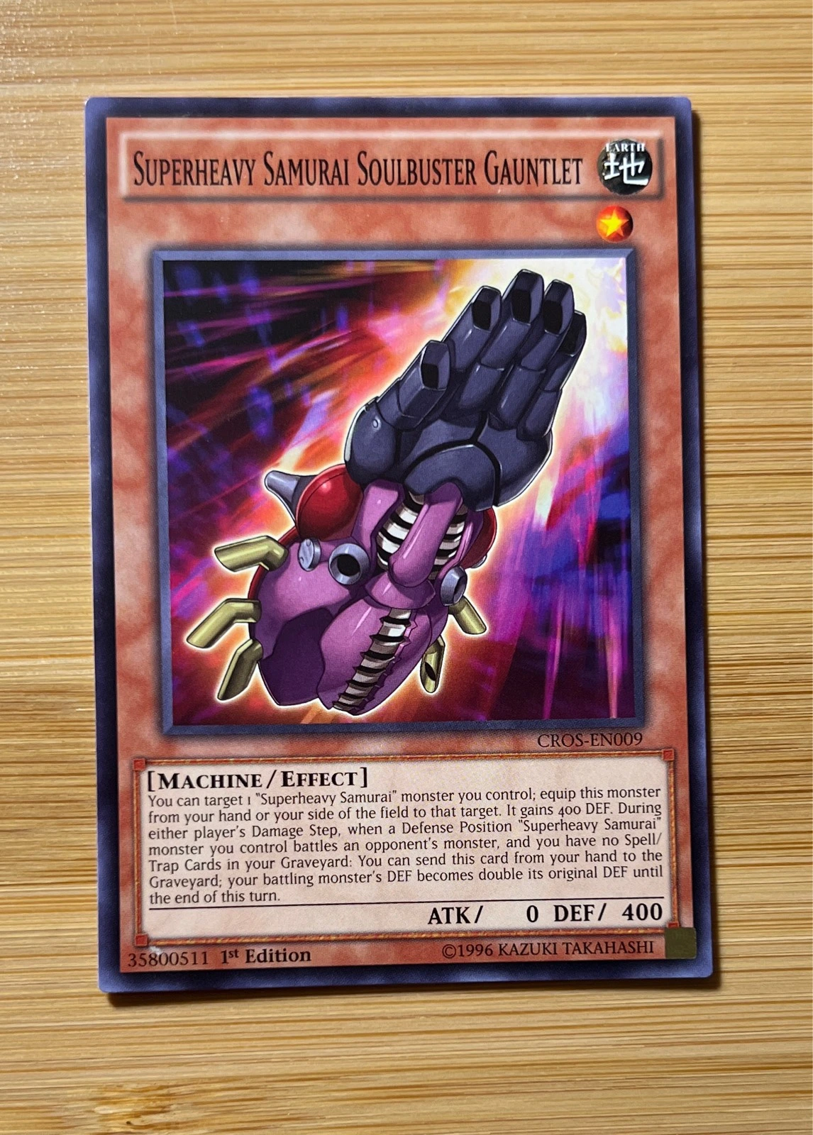 Superheavy Samurai Soulbuster Gauntlet - Crossed Souls #CROS-EN009