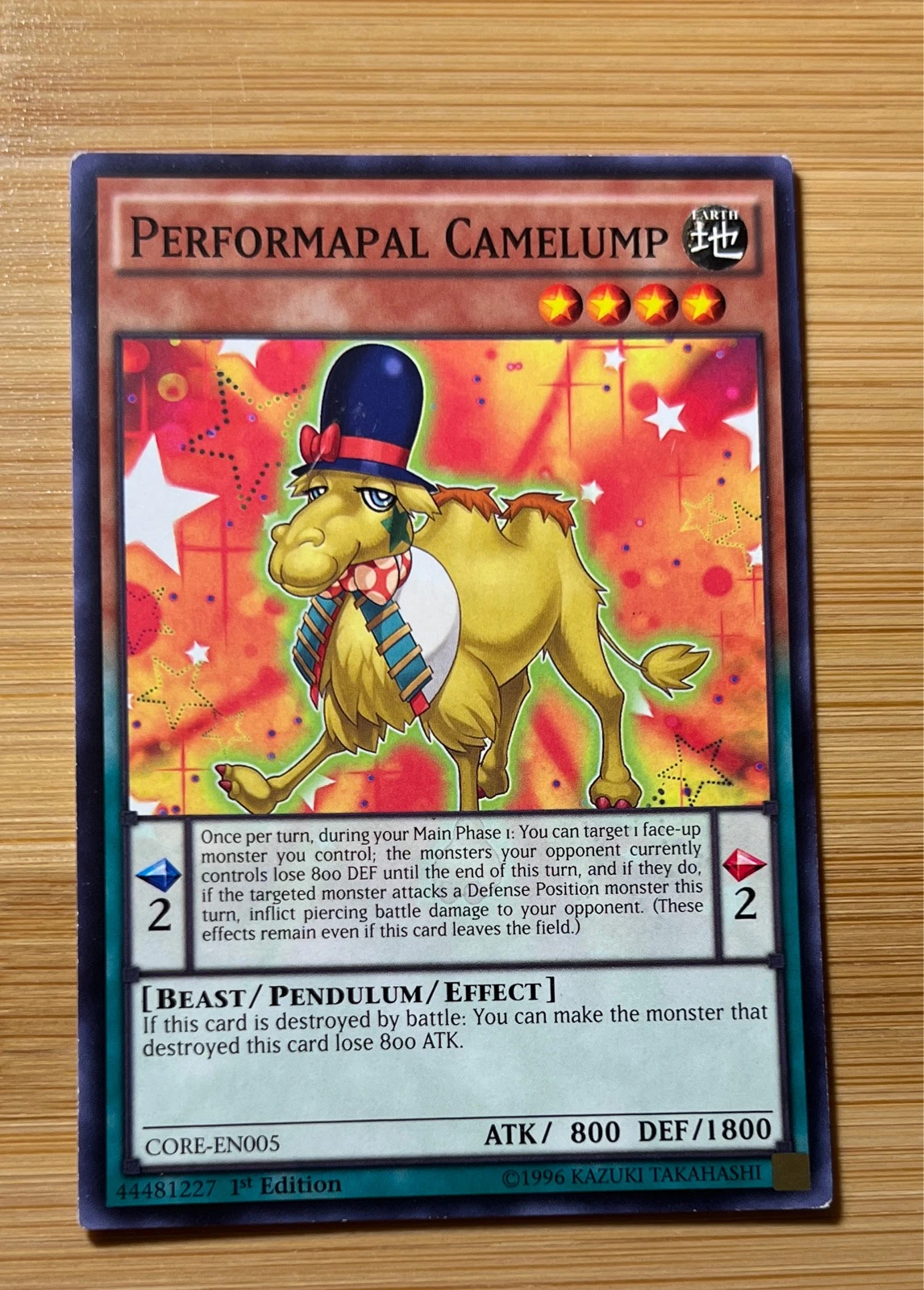 Performapal Camelump - Clash of Rebellions #CORE-EN005