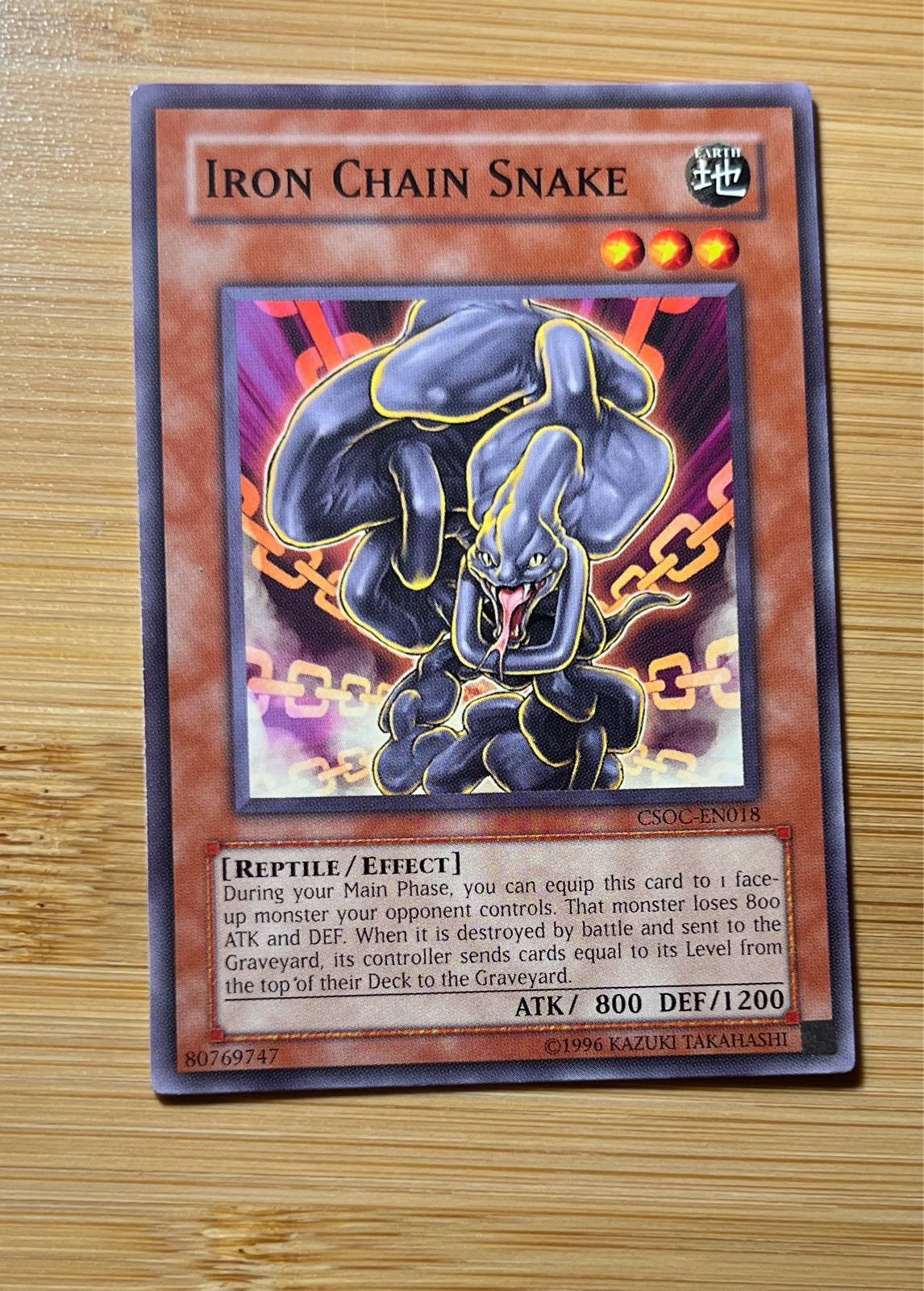 Iron Chain Snake - Crossroads of Chaos #CSOC-EN018