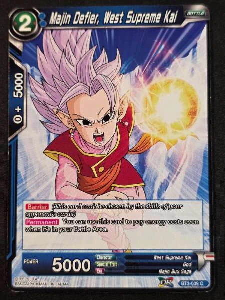 Majin Defier, West Supreme Kai - Cross Worlds #BT3-039